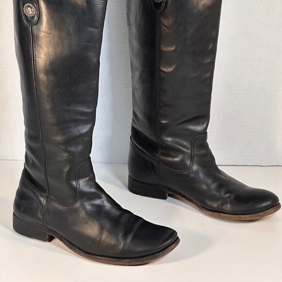 Frye Black Leather Boots Women's size 7.5 - Picture 12 of 16